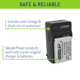 Canon LP-E8 Battery (2-Pack) and Charger by Wasabi Power