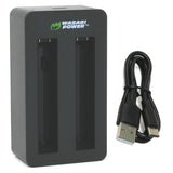 Insta360 X5 Dual USB-C Battery Charger by Wasabi Power