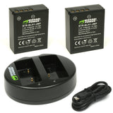 Olympus BLH-1 Battery (2-Pack) and Dual Charger by Wasabi Power