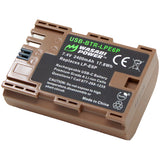 Canon LP-E6P Battery with USB-C Fast Charging by Wasabi Power