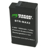 GoPro MAX2 Enduro Battery by Wasabi Power