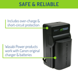 Canon LP-E6, LP-E6N Battery (2-Pack) and Charger by Wasabi Power