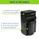 Sony NP-FW50 Battery (2-Pack) and Charger by Wasabi Power