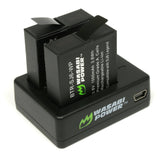 SJCAM SJ6, SJ6 Legend Battery (2-Pack) and Dual Charger by Wasabi Power