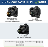 Nikon EN-EL18 Bundle (Battery, Charger, Chamber Cover) by Wasabi Power