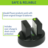 Canon LP-E10 Battery (2-Pack) and Dual Charger by Wasabi Power