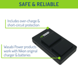 Nikon EN-EL25, EN-EL25a Battery (2-Pack) and USB Dual Charger by Wasabi Power