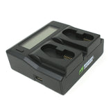 Canon LP-E19, LP-E4, LP-E4N Dual LCD Battery Charger by Wasabi Power