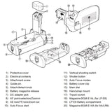 Canon BG-E14H for Canon LP-E6 (with Remote) Battery Grip by Wasabi Power