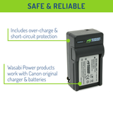 Canon NB-5L Battery (2-Pack) and Charger by Wasabi Power