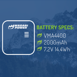 Arlo Pro, Pro 2 (A-1B, VMA4400) Battery by Wasabi Power