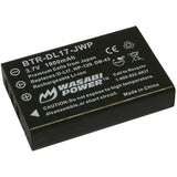 Pentax D-LI7, D-L17 Battery (2-Pack) and Charger by Wasabi Power