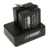 SJCAM SJ6, SJ6 Legend Battery (2-Pack) and Dual Charger by Wasabi Power