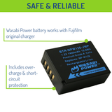 Fujifilm NP-W126, NP-W126S Battery (2-Pack) by Wasabi Power