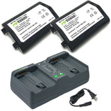 Nikon EN-EL18d Battery (2-Pack) and Dual Charger by Wasabi Power