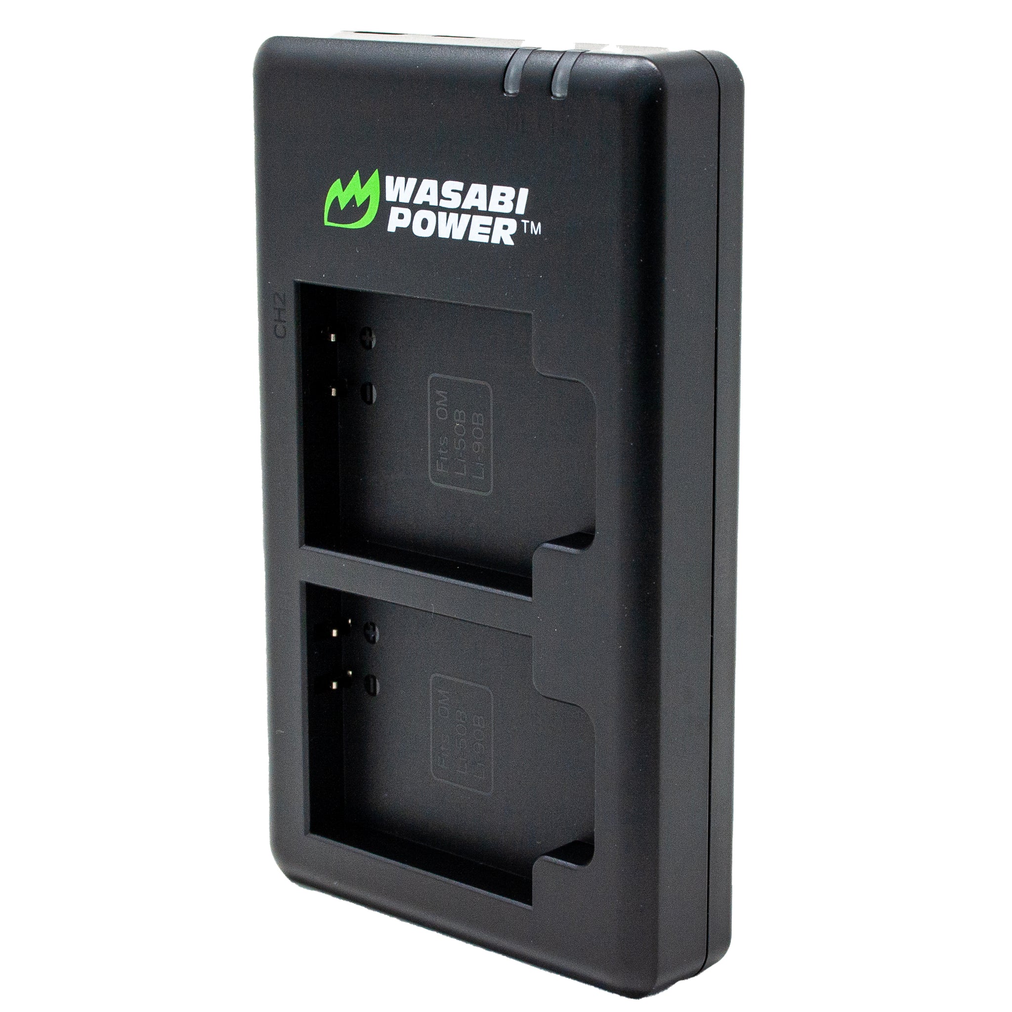 Pentax D-LI92 USB-C Dual Battery Charger by Wasabi Power