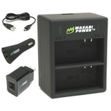 GoPro HERO3, HERO3+ Dual Charger with US Plugs by Wasabi Power