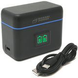 Insta360 X4 Air Dual USB-C Battery Charger by Wasabi Power