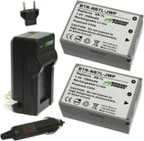 Canon NB-7L Battery (2-Pack) and Charger by Wasabi Power