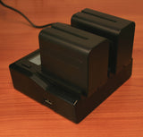 Sony NP-F550, NP-F750, NP-F960, NP-FM50, NP-QM91D (L Series, M Series) Dual LCD Charger by Wasabi Power