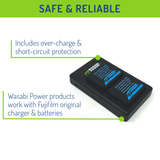 Fujifilm NP-W126, NP-W126S Battery (2-Pack) and Micro USB Dual Charger by Wasabi Power