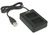 Garmin VIRB X, VIRB XE Dual Charger by Wasabi Power