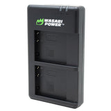 Panasonic DMW-BCJ13 Micro USB Dual Battery Charger by Wasabi Power