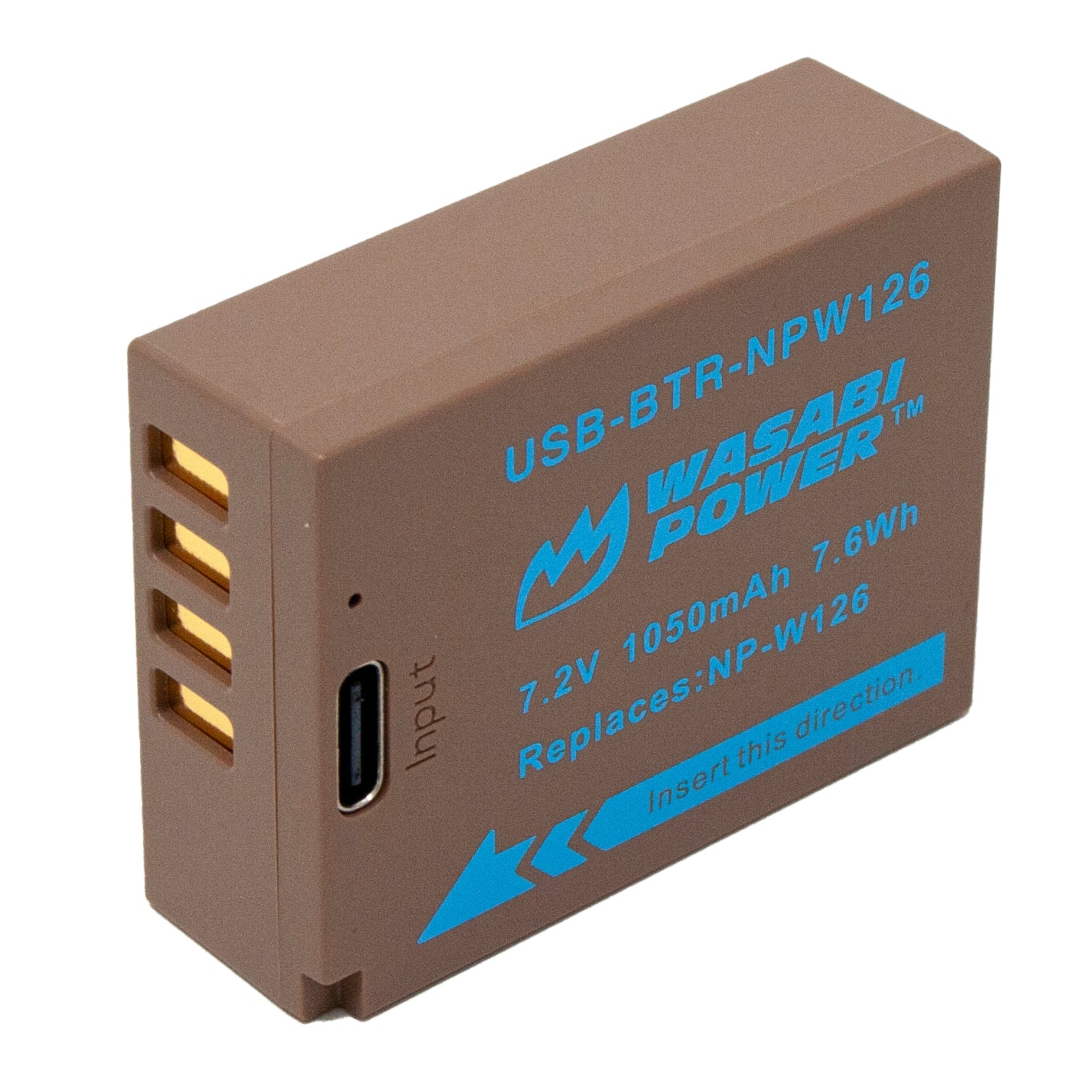 Fujifilm NP-W126, NP-W126S Battery with USB Fast Charging by