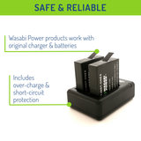 Insta360 ONE X Battery (2-Pack) and Dual Charger by Wasabi Power