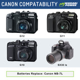 Canon NB-7L Battery by Wasabi Power
