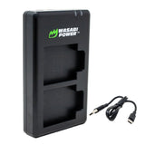 Ricoh DB-120 USB-C Dual Battery Charger by Wasabi Power