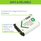 Sony NP-BX1, NP-BX1/M8 Battery (2-Pack) by Wasabi Power