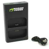Ring V4 Battery (2-Pack) and Dual USB Charger for Ring Doorbell 2 by Wasabi Power