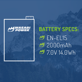 Wasabi Power EN-EL15 Battery for Nikon Z8