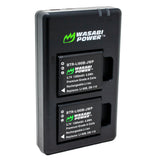 Olympus LI-90B, LI-92B Battery (2-Pack) and Dual USB-C Charger by Wasabi Power