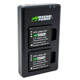 Ricoh DB-110 Battery (2-Pack) and USB-C Dual Charger by Wasabi Power