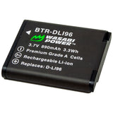 Ricoh Pentax D-LI96 Battery (2-Pack) and USB Charger by Wasabi Power