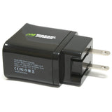 USB Wall Charger (US Plug, 2-Port, 3.1A) by Wasabi Power