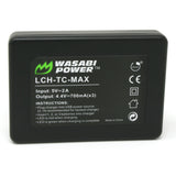 GoPro MAX, ACDBD-001, ACBAT-001 Battery (2-Pack) and Dual Charger by Wasabi Power