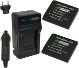 Canon NB-8L Battery (2-Pack) and Charger by Wasabi Power
