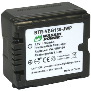 Panasonic DMW-BLA13, VW-VBG130 Battery by Wasabi Power