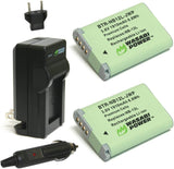 Canon NB-12L Battery (2-Pack) and Charger by Wasabi Power