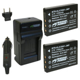 Sanyo DB-L50, DB-L50AU Battery (2-Pack) and Charger by Wasabi Power