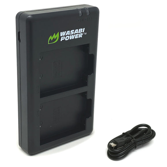 Fujifilm NP-W126, NP-W126S Micro USB Dual Battery Charger by Wasabi Power