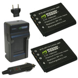 Casio NP-110 Battery (2-Pack) and Charger by Wasabi Power