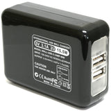USB Wall Charger (World Plugs, 2-Port, 3.1A) by Wasabi Power