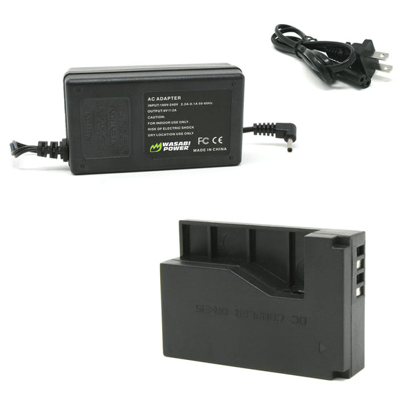 Canon LP-E12 AC Power Adapter Kit with DC Coupler for Canon ACK-E15, DR-E15, CA-PS700 by Wasabi Power