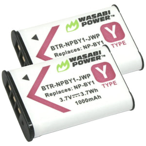 Sony NP-BY1 Battery (2-Pack) by Wasabi Power