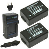 Leica BP-DC9 Battery (2-Pack) and Charger by Wasabi Power