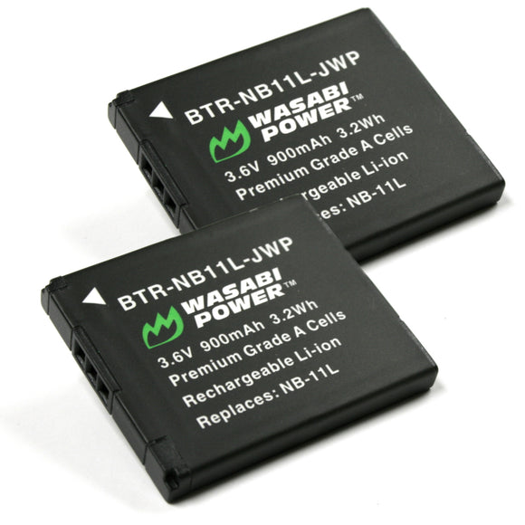 Canon NB-11L, NB-11LH Battery (2-Pack) by Wasabi Power